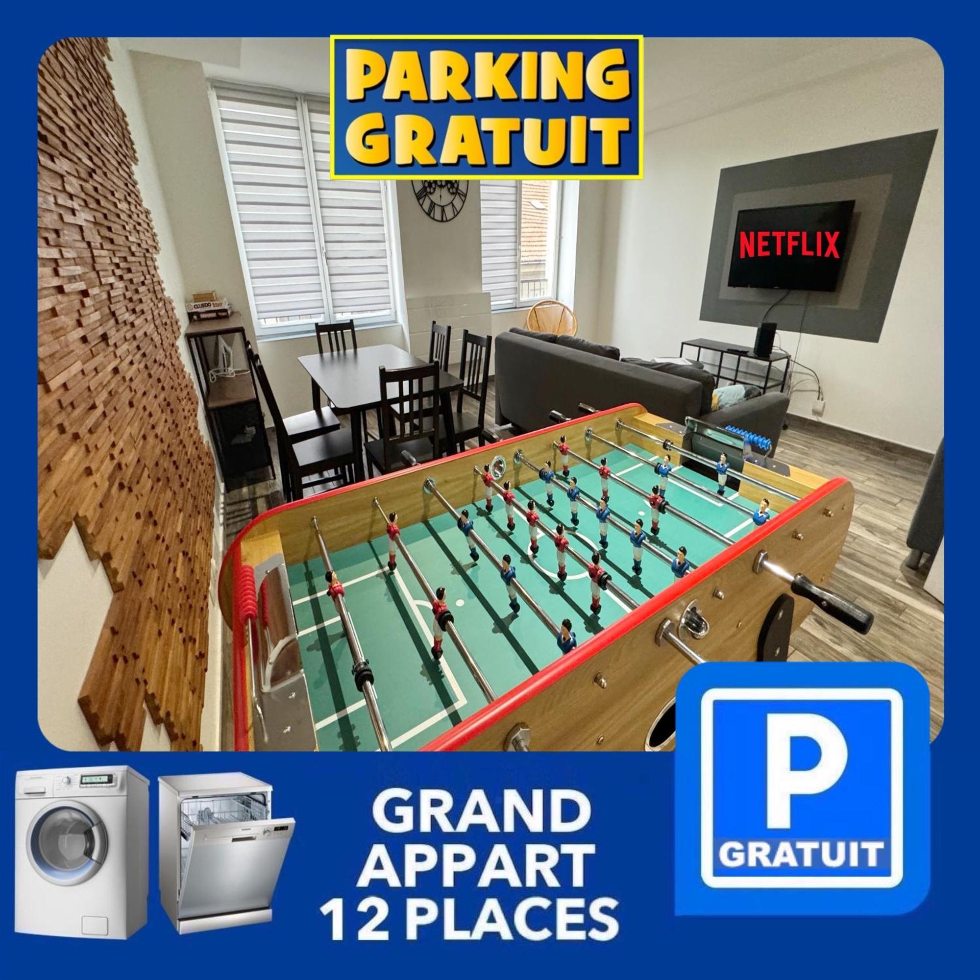 22 Chic & Cosy Grand Appart 92M2 Parking Gratuit Hypercentre Netflix Saint-Etienne  Exterior photo
